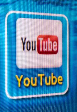 Youtube app 스톡 사진