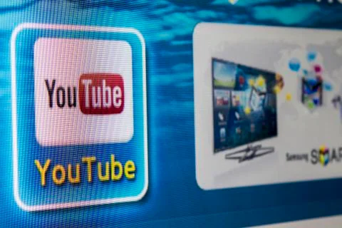 Youtube app 스톡 사진