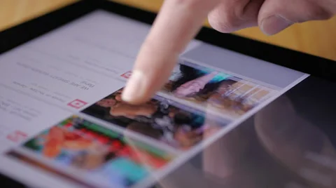 Youtube App On Tablet Stock Footage 36682301