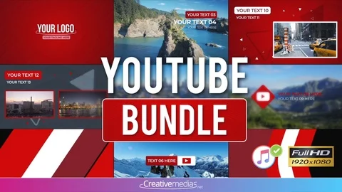 Youtube Bundle – After Effects Template After Effects stock