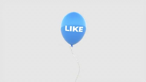 YouTube Call-To-Action Balloon Pack Stock Footage 311041251