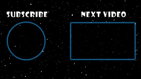 YouTube end screen with celestial bodies flowing towards the screen Stock Footage 310194738