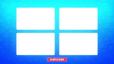 YouTube End Screen Outro 2 Stock Footage 222106614