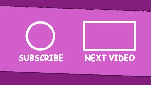 Youtube End Screen Overlay V2 Pink Stock Footage 196639624