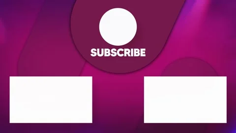YouTube End Screen Template V2 Stock Footage 163614584