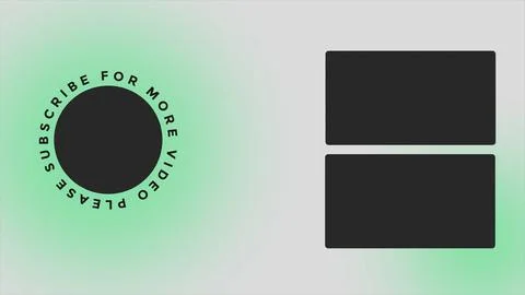 YouTube End Screen V33 Stock Illustration
