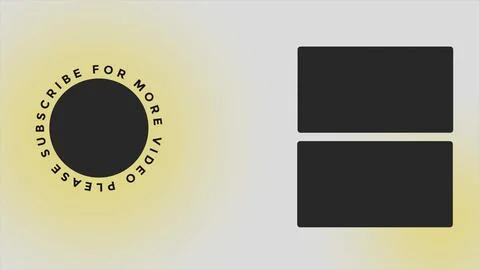 YouTube End Screen V34 Stock Illustration