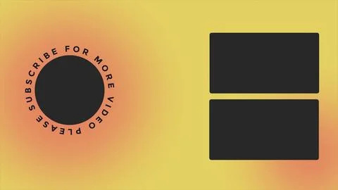 YouTube End Screen V35 Stock Illustration