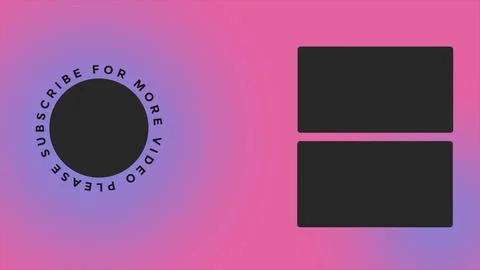 YouTube End Screen V36 Stock Illustration