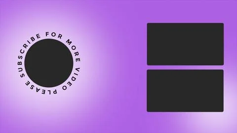 YouTube End Screen V37 Stock Illustration