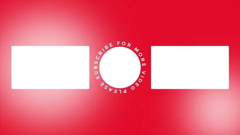 YouTube End Screen V38 Stock Illustration