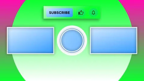 YouTube End Screen V42 Stock Illustration