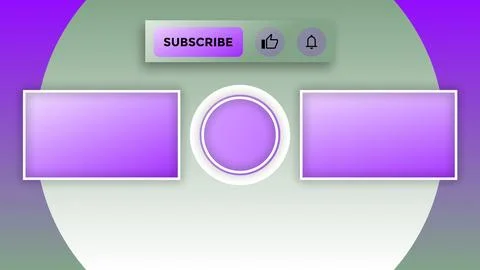 YouTube End Screen V43 Stock Illustration