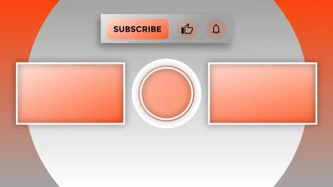 YouTube End Screen V44 Stock Illustration