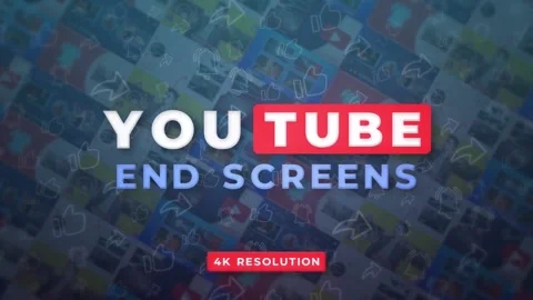 YouTube End Screens 4K V.4 Стоковые After Effects