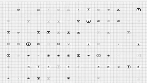 Youtube icon animation loop. Seamless pattern background. small youtube icons Video stock 139117033