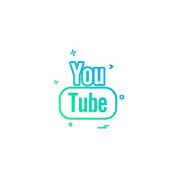 Youtube icon design vector Stock Illustration