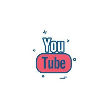 Youtube icon design vector Stock Illustration