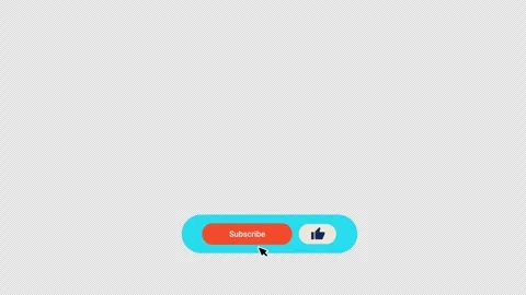 YouTube Like Icon, Subscribe Animation Overlay on Transparent Background Stock-Footage 246629650