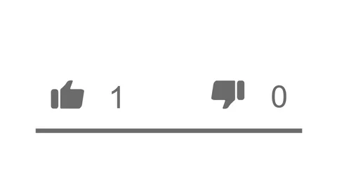 Youtube Regular White Theme Like Numbers Count Increase Animation Stock Footage 114160238