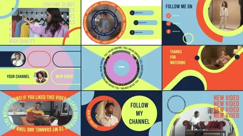 Youtube Slides for After Effects Stock After Effects