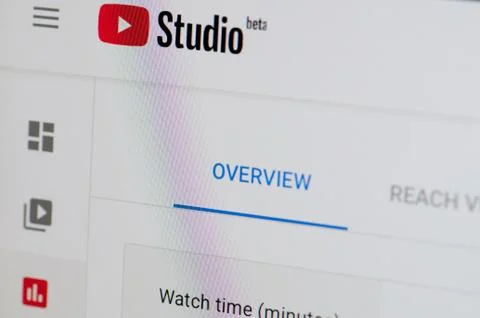 Youtube studio beta Stockfoto's