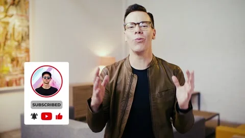 Youtube Subscribe After Effects stock
