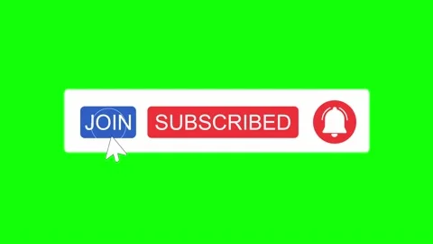 Youtube Subscribe, Like and Notification Button Animation with Green Screen Stock Footage 152468667