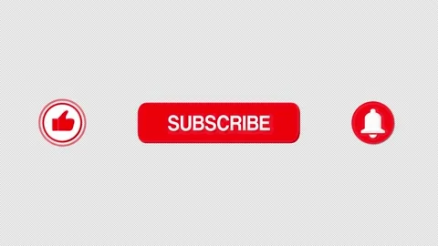 Youtube Subscribe Animation 4K Alpha  Video stock 203844526