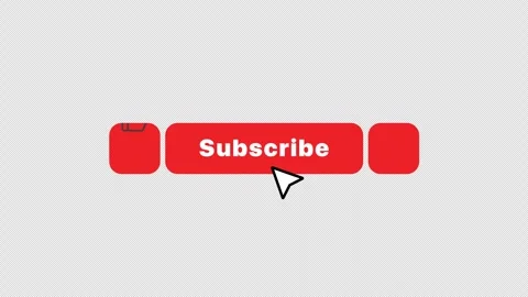 Youtube Subscribe Animation. subscribe button Animation With Alpha Channel Stock Footage 297141638