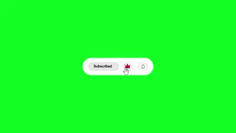 YouTube Subscribe Bell Notification Animation - 3D Click Reminder Stock Footage 312734728