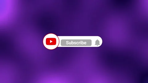 Youtube Subscribe with bell notification reminder buttons Stockbeeldmateriaal 166615069