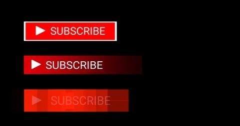 Youtube Subscribe Button 2 with Alpha Channels Stock Footage 104870099