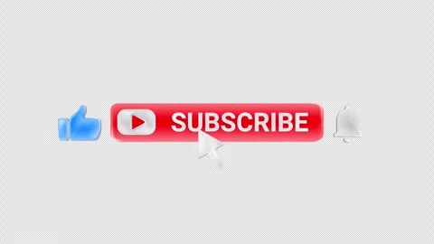 Youtube-subscribe-button-4k Stock Footage 261502168