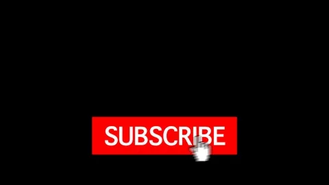 Youtube subscribe button with alpha channel, 4K Vídeo Stock 95900133