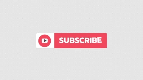 Youtube Subscribe Button On Alpha Channel Stock Footage 232813983