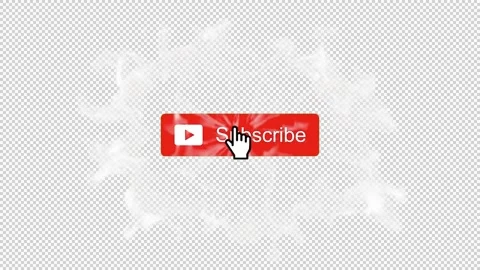 Youtube subscribe button on alpha channel Vidéo 278126043