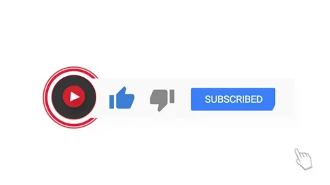 YouTube Like Subscribe Button. Alpha Matte Channel Stockbeeldmateriaal 147568007