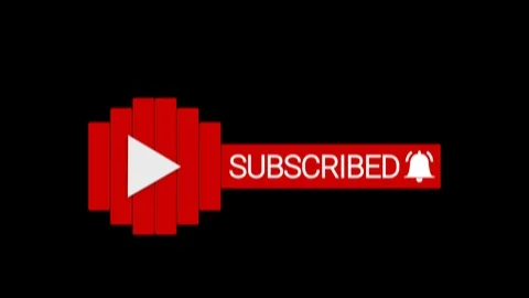 YouTube Subscribe Button and Bell Notification for Fitness and Sport Videos Stock Footage