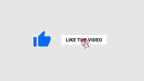 Youtube Subscribe Button, includes Like and Bell animation Stock Footage 154425451