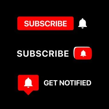 Youtube Subscribe Button Set. Youtube Lower Third. Youtube Bell Icon. Vector イラスト素材