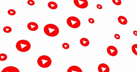 Youtube Subscribe Floating Buttons Stock Footage 121772820