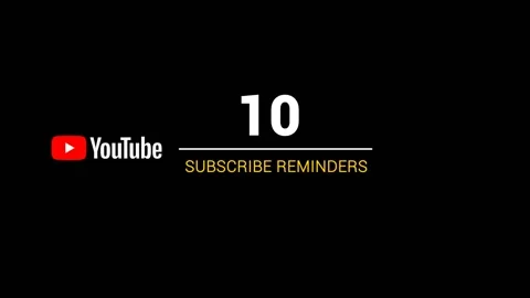Youtube Subscribe Reminders Stock After Effects
