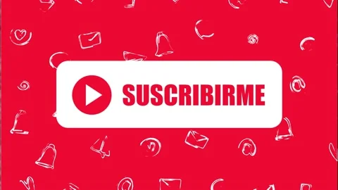 Youtube SUBSCRIBE Screen Spanish Language Stock Footage 218983836