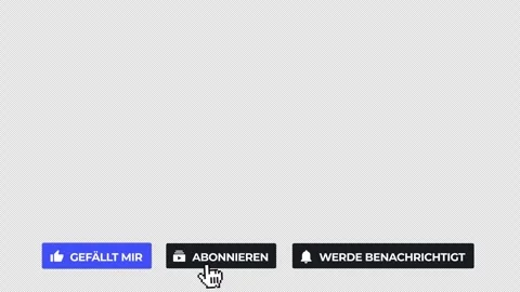 YouTube Subscribe Like Subscribe Bell Buttons on Deutsch Stock-Footage 246693445