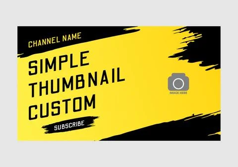 Youtube thumbnail template Stockillustratie