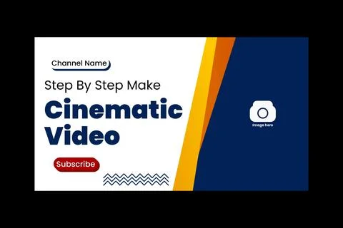 Youtube thumbnail template Stock Illustration