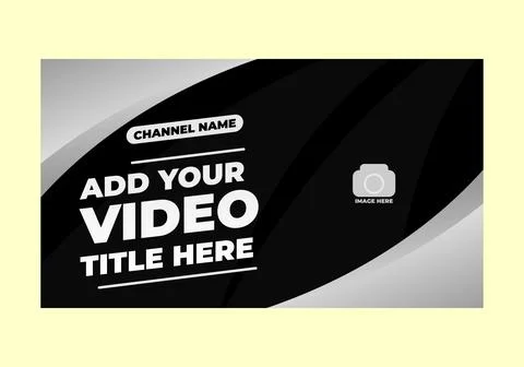 Youtube thumbnail template Stock Illustration