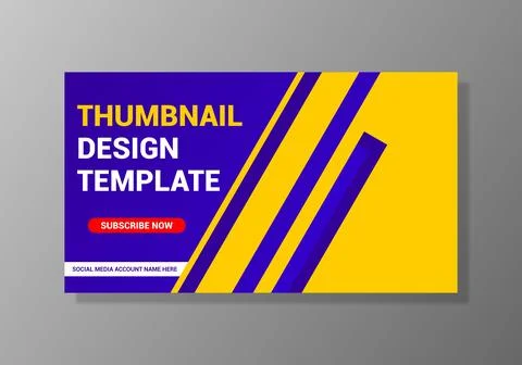 Youtube thumbnail template Stockillustratie