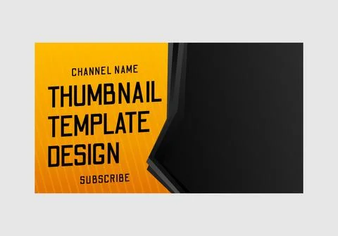 Youtube thumbnail template Stockillustratie